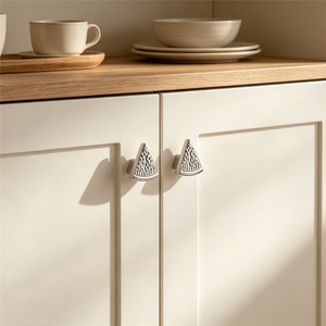 French Round Zinc Alloy Modern Small Handle Wardrobe <b>Cabinet</b> Drawer Door Creative Light Luxury Personality Hammered Single Hole - Product Image 1