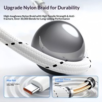 Câble de charge rapide Type-C PD tressé de type torsadé, best-seller, directement de l'usine, compatible avec les téléphones mobiles / Micro USB