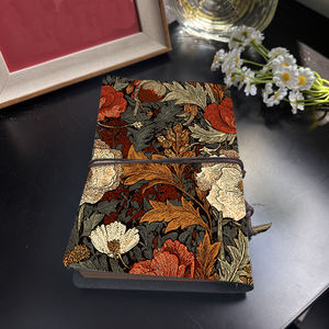 A6 diario regalo premuroso per i formatori che conducono programmi di formazione dei dipendenti con foglie di fiori ed elementi botanici <span class=keywords><strong>Pr</strong></span> - Product Image 3