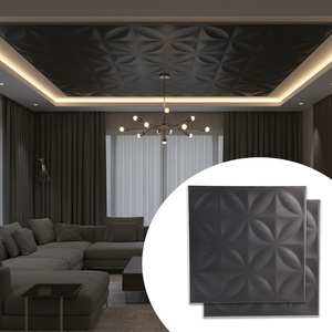 Chống cháy và chống thấm PVC gạch Trần trong cổ điển màu trắng hỗ trợ OEM thiết kế và dễ dàng cài đặt PVC gạch Trần - Product Image 5