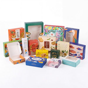 Boîtes en carton personnalisées de couleur, pliables, en carton blanc, avec fenêtre, en carton ondulé rigide, emballage général, 3 couches - Product Image 1