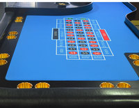 Nappe de table de mise en page de roulette "0" "00" sur mesure pour casino