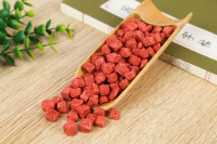 Tranches de fraises lyophilisées en vrac, 1 kg, fraises coupées en dés