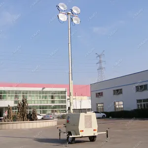 Bester Preis für Beleuchtungs turm generator mit 9m hohem Mast