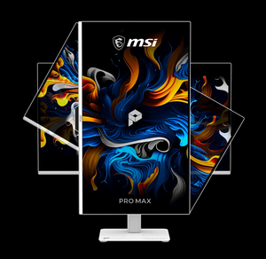 จอภาพ MSI 27 นิ้ว 4K OLED รุ่น Pro Max 120Hz HDR สำหรับเล่นเกมส์ หน้าจอสีขาว พร้อมเทคโนโลยี Tandem OLED และ VisiClarity - Product Image 2
