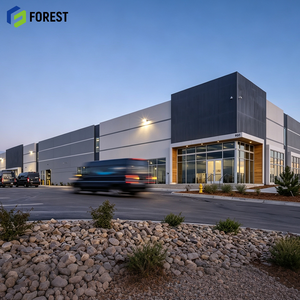 Entrepôt de stockage commercial modulaire en acier sur mesure, à haute hauteur, pour la logistique industrielle lourde - Product Image 1