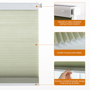 Store cellulaire sans fil occultant sans perçage <span class=keywords><strong>Protection</strong></span> UV stores en nid d'abeille adaptés au salon chambre taille personnalisée - Product Image 3