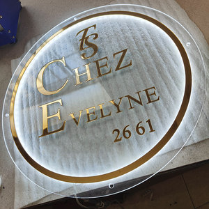 Letrero con Logotipo Personalizado para <span class=keywords><strong>Negocios</strong></span>, Letrero Acrílico 3D Retroiluminado con <span class=keywords><strong>Luz</strong></span> LED de Neón, Decoración de Pared para Salón de Belleza, Peluquería, Recepción - Product Image 6