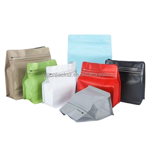 Magic Cube otto sacchetti di caffè sigillati laterali 150g 250g <span class=keywords><strong>0</strong></span>.5kg 1kg con valvola e linguetta per aprire i sacchetti di chicchi di caffè con cerniera - Product Image 6