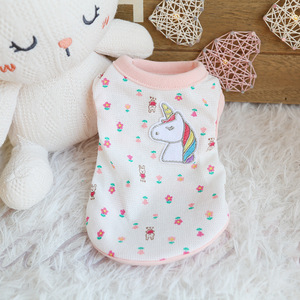 JXANRY <span class=keywords><strong>Gilet</strong></span> simple à motif de lapin et <span class=keywords><strong>petite</strong></span> fleur pour chiots et chatons, vêtements mignons pour chatons nouveau-nés, été et printemps - Product Image 5