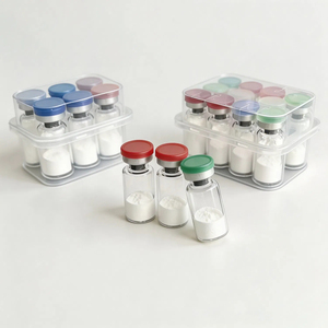 Poudre lyophilisée de tripeptide de cuivre bleu GHK-Cu pour soins du visage, matière première cosmétique - Product Image 4