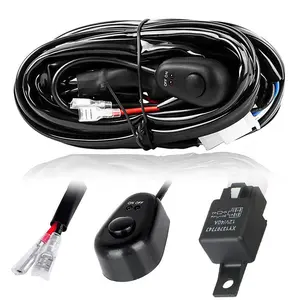 Wiring Harness 1 Lead 12V 40A Relay Fuse Wiring Harness Kit for LED Light Bar Fog Light Work Lights Offroad wire kit