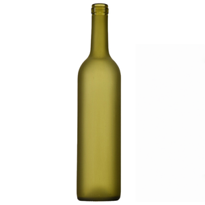 बर्गंडी आकार लाल वाइन ग्लास की बोतल 500 मिलीलीटर 750 मिली 1000 मिलीलीटर गहरे हरे रंग के ग्लास अंगूर की शराब की बोतल - Product Image 3