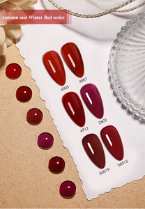Automne et hiver rouge série pour 15 ml paillettes couleur brillant UV Gel <span class=keywords><strong>vernis</strong></span> à ongles <span class=keywords><strong>vernis</strong></span> manucure Nail Art Gel - Product Image 3