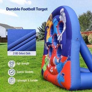 Jeu de lancer de ballons de football gonflables de 7 pieds, cible de lancer portable avec balles pour l'entraînement sportif, le carnaval, le camping et les activités de plein air - Product Image 4