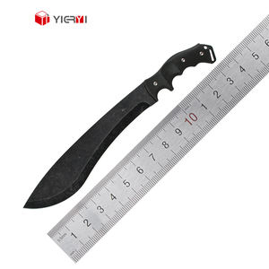 Coltello da Sopravvivenza Tattico con Manico in Plastica Nera di Grandi Dimensioni, Coltello Bowie per Caccia e Attività all'Aperto - Product Image 5