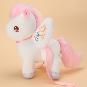 Juguete de peluche de <span class=keywords><strong>caballo</strong></span> <span class=keywords><strong>blanco</strong></span>, peluche de Anime personalizado, juguetes de peluche para mascotas, fabricante de peluche barato, proveedor de felpa con servicio flexible OEM/ODM - Product Image 3