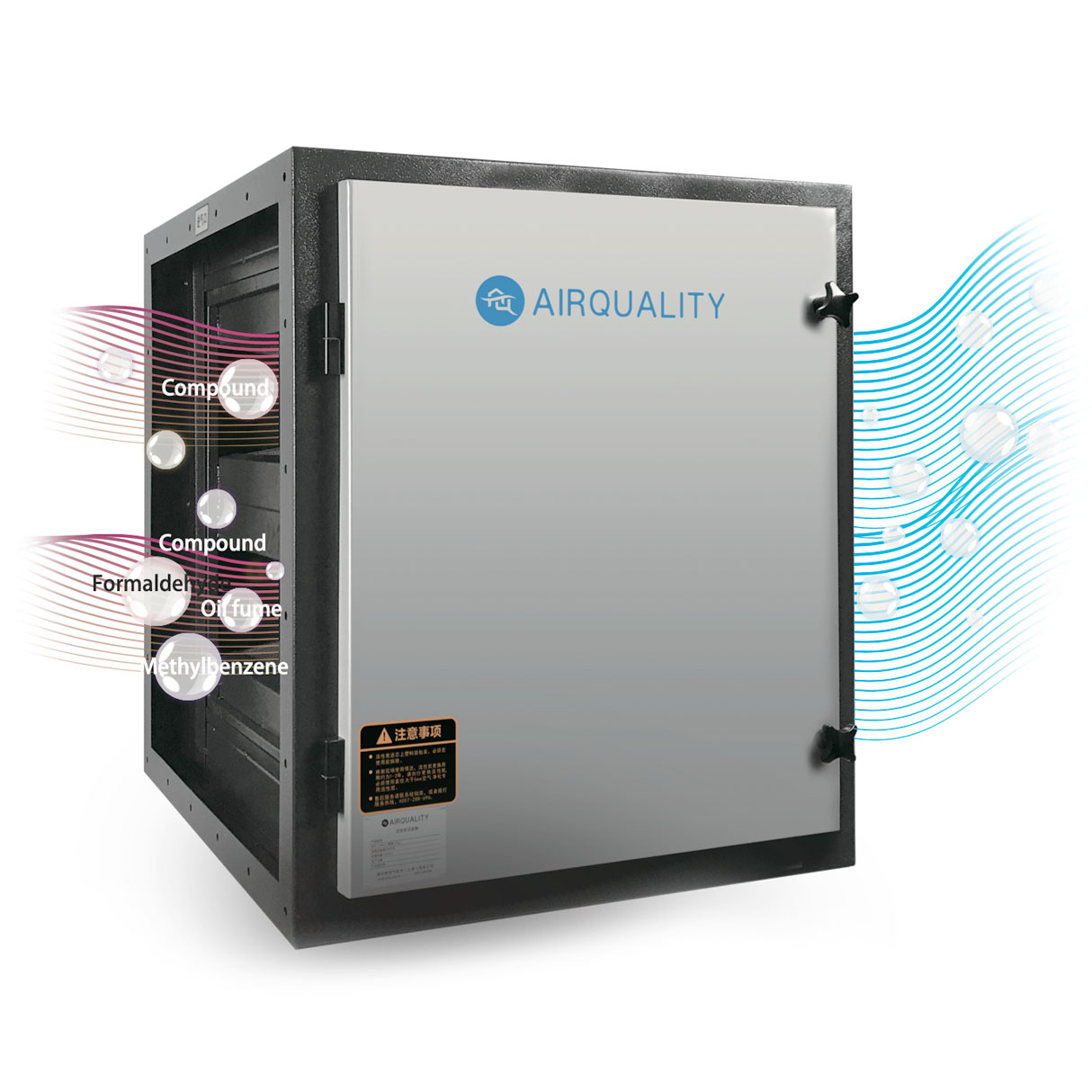 Воздушный скруббер электростатический фильтр выхлопной электростатический фильтр для кухни экологии блок FKF-20K