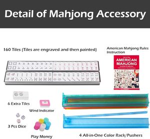 Bolsa de Transporte Ligera para Mahjong, Plegable, con Mangas Enrollables para Jugar en Movimiento - Product Image 5