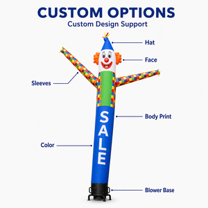 Muñeco Inflable Personalizado de Dibujos Animados, Bailarín Aéreo, para Promoción de Apertura de Tiendas y Ventas al Aire Libre, Figura Inflable de Juguete - Product Image 3