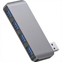 Hub USB 3.0 4 ports Premium LINKFIND |   Conception sans câble, plug-and-play pour ordinateurs portables, ordinateurs de bureau et la plupart des appareils compatibles USB (Stock ABS)