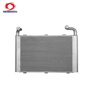 Refroidisseur d'huile hydraulique industriel à plaques et ailettes en aluminium pour excavatrice JCB, échangeur de chaleur de radiateur de moteur à refroidissement par air et réservoir d'eau