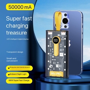 66W Siêu Nhanh Chóng Sạc 20000 MAh Sản Lượng Cao Điện Mech Punk Phong Cách 50000 Siêu Công Suất Lớn 20W Ngân Hàng Điện Nhà Máy Điện - Product Image 2