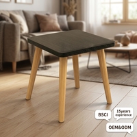 Petite table basse moderne en bois pour salon, 40*40*40cm, meubles de maison avec rangement, multifonctionnelle