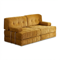 Canapé-lit en tissu compressé moderne, canapé modulaire sectionnel en mousse sans cadre à compression sous vide, mobilier de salon en promotion