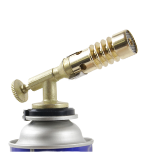 Torche au <span class=keywords><strong>butane</strong></span> Chalumeau au <span class=keywords><strong>butane</strong></span> Pistolet à flamme en métal robuste-Barbecue, fait <span class=keywords><strong>maison</strong></span>, camping, briquet de marque personnalisée - Product Image 2