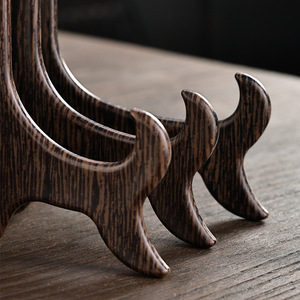 Présentoir pliable en bois grainé pour le rangement et la présentation de gâteaux de thé Pu-erh - Product Image 3