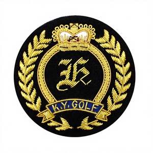 Badges de blazer 3D personnalisés en strass brodés, fabriqués au Pakistan, vente en gros, couleur personnalisée, taille et forme sur mesure 2026 - Product Image 3