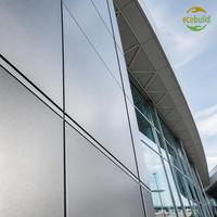 Panneaux composites en aluminium de 4 mm, plaque ACP Alucobond pour les murs intérieurs et extérieurs, signalétique d'entrée d'hôtel et façade de rue