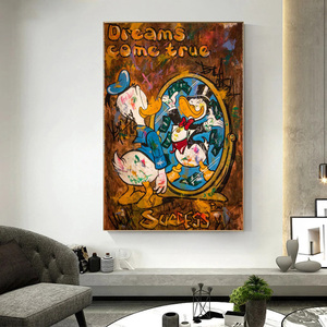 Minipintura en lienzo para niños, carteles e impresiones, imágenes <span class=keywords><strong>de</strong></span> pared, decoración del hogar - Product Image 4