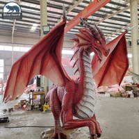 Parc 3D modèle extérieur dinosaure artificiel Animatronic Dragon pour parc à thème