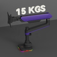 Direct de l'usine vente en gros personnalisé pas cher 17-42 pouces support rotatif pivotant pour ordinateur portable 33 Lbs capacité de chargement moniteur bras pour Studios