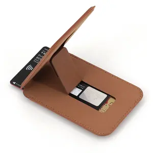 Leder RFID Card Wallet Handy magnetische Kreditkarten halter für Iphone 12 13 14 Pro Max Handy hülle Brieftasche