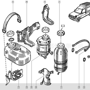 Tapa de radiador 7704001606 para vehículos Renault, tapa de depósito de líquido de dirección asistida de nailon reforzado, pieza de repuesto - Product Image 4