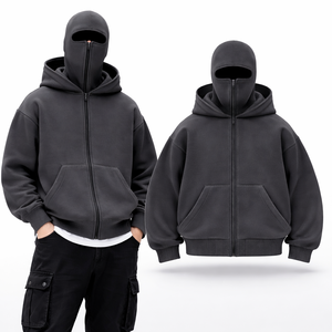 Sudaderas con Capucha y Cuello Redondo <span class=keywords><strong>para</strong></span> Hombre OEM, <span class=keywords><strong>Sudadera</strong></span> con Capucha y Cremallera de Alta Calidad con Máscara Facial Completa <span class=keywords><strong>para</strong></span> Esquí - Product Image 3