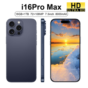 I16ใหม่ล่าสุดสมาร์ทโฟน Pro 5G ดีคาคอร์16GB 1TB 7.3 "กล้อง108MP HD 65W ชาร์จเร็ว Snapdragon 800 SERIES แอนดรอยด์14 - Product Image 5