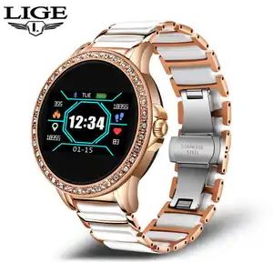 Lige BW0159 Luxury Diamond calorie impermeabile 2023 bracciale calendario completo Smart Watch donna