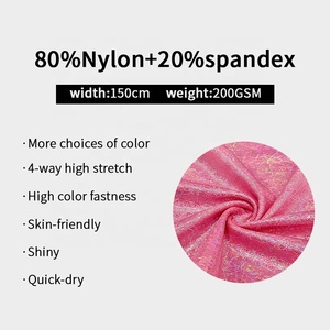 مخصص لامع هولوجرام حار ختم تمتد لامع احباط مطبوعة لباس سباحة مثير ملابس رقص - Product Image 3