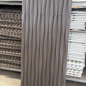 Hot Phong Cách 3D Khối Gỗ Polyurethane Sóng Đá Kết Cấu Đá Nhìn Trọng Lượng Nhẹ Cài Đặt Đá PU Tường Đá Bảng Điều Khiển - Product Image 4