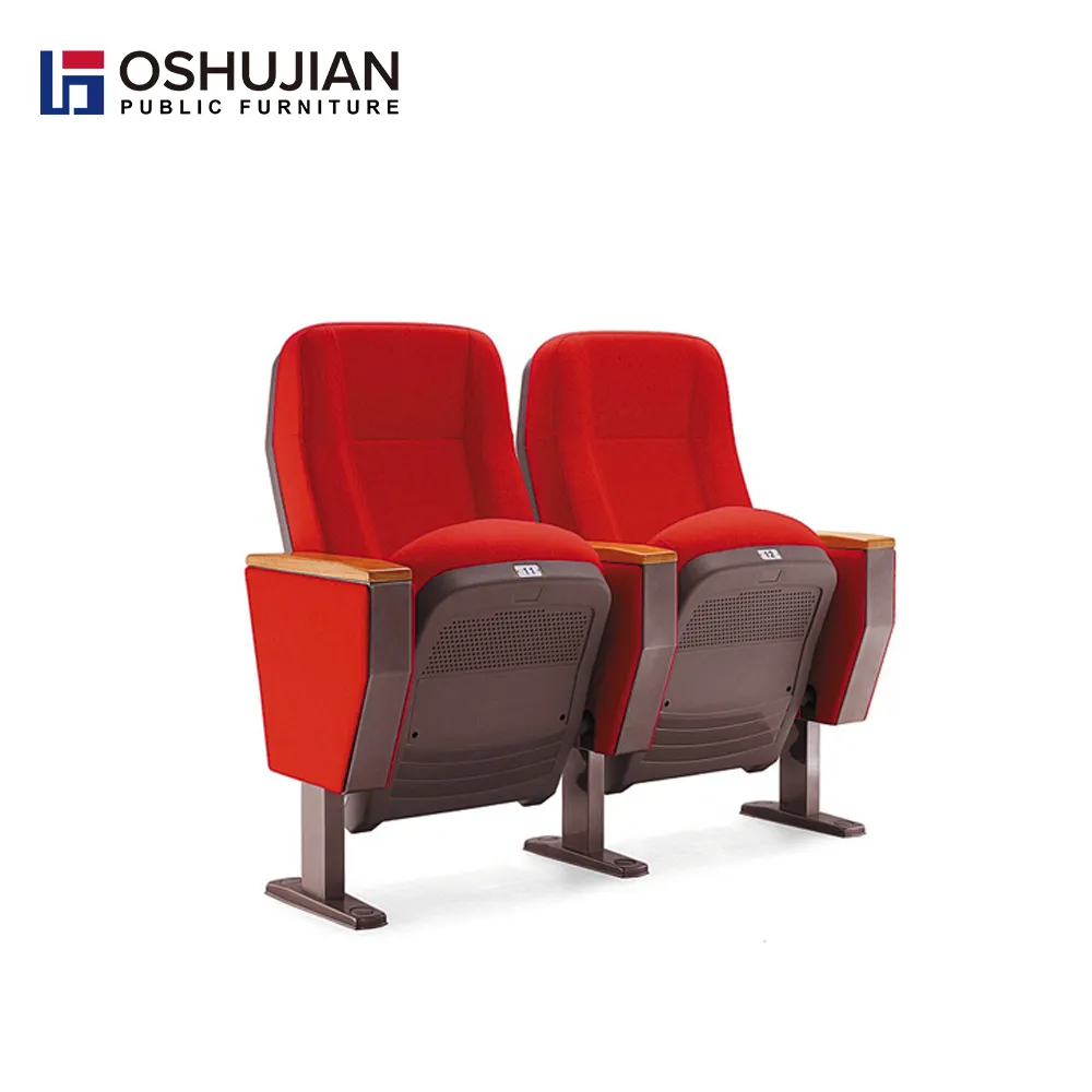 Konferans alım fonksiyonu salonu istifleme konferans üniversite ziyafet geri çekilebilir toptan kırmızı katlanabilir oditoryum koltukları
