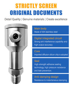 Transmissor de Pressão Diferencial FIMEET SS IP67 Faixa de 0.1Mpa~0Mpa 12~28V DC 0.2%FS Garantia de 3 Anos Certificado CE ISO - Product Image 3