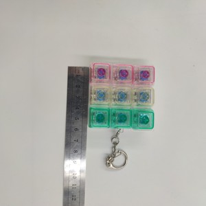 Transparent Luminous Nine-<b>key</b> Colorful Frosted <b>square</b> Plastic case Keycapsmechanical Keyboard Fingertip Stress-relief Toy - Product Image 3