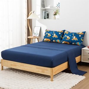 Ensemble de literie 3D pour enfants, camion de construction, voitures de dessin animé, tracteur, équipement pour chambre de garçons, hôtels - Product Image 4