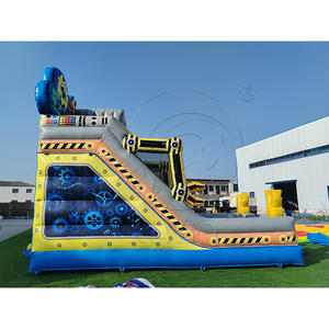 Nouveautés : Château gonflable commercial en PVC pour enfants avec toboggan robot et double toboggan gonflable à vendre - Product Image 4