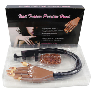 Mano de Práctica Flexible y Móvil para Uñas Acrílicas, 100 Puntas de Repuesto, Kit de Herramientas para Manicura de Salón y Exhibición de Maniquí - Product Image 6