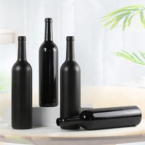 Botella De Vidrio Negra 750ml 1 Litro Para Licor Vino Vodka Tequila <span class=keywords><strong>Ron</strong></span> - Product Image 2
